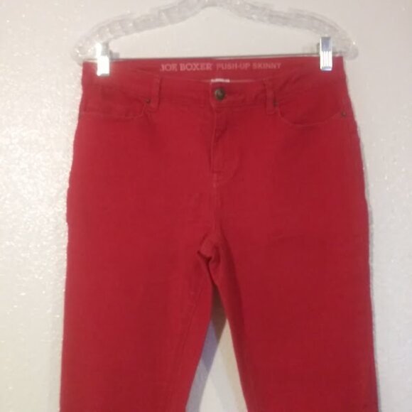Joe Boxer women's size 7 red skinny jeans - Picture 2 of 16